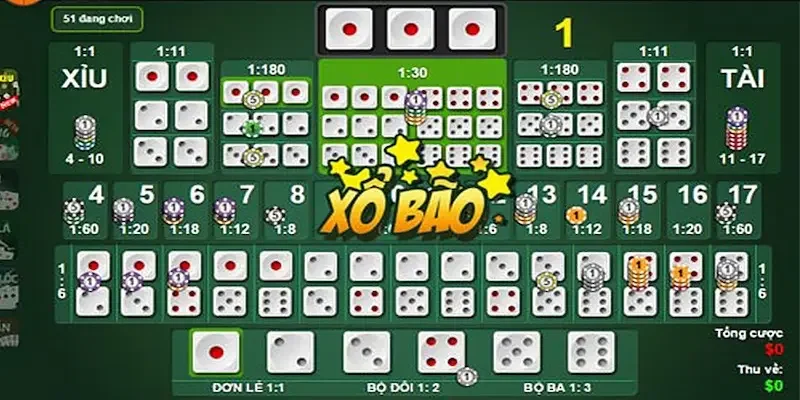 Các kiểu cược ở trong game tài xỉu sảnh rồng